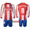 Oficiální Fotbalový Dres s Dlouhý Rukáv Atlético Madrid GRIEZMANN 8 Domácí 2021-22 pro Děti